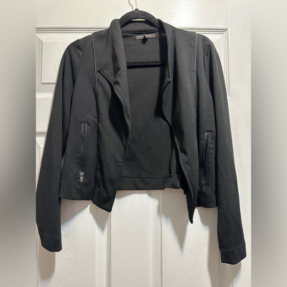 Banana Republic Women's Jacket Black Open Front With Zipper Pockets - Picture 1 of 6